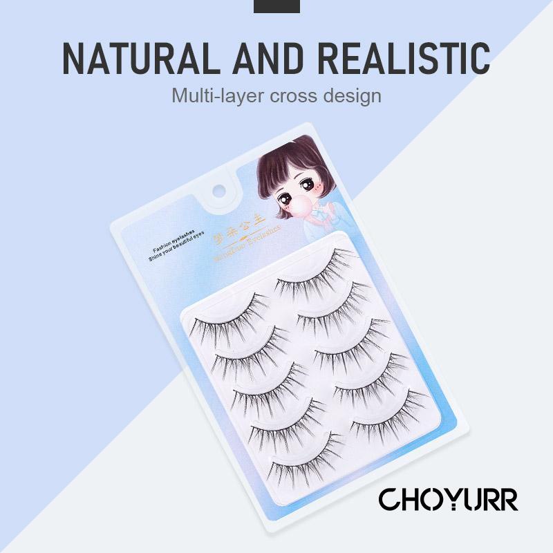 【COD】5 pasang Premium Fairy Eyelashes / Douyin Eyelashes / Natural Japan Eyelash / Lembut Extension Lashes Makeup Tools Murah Import-CH-CH