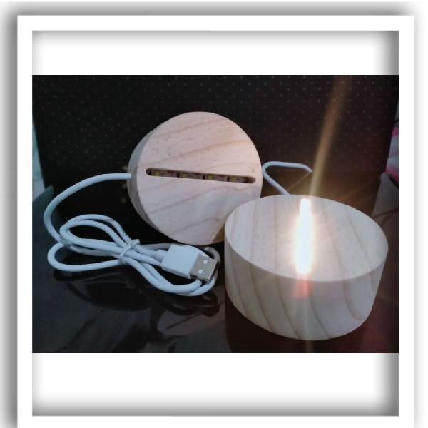 Lampu Tidur Custom/Lampu Hias/Lampu Akrilik/Lampu LED Nama/Foto/Logo - Kayu