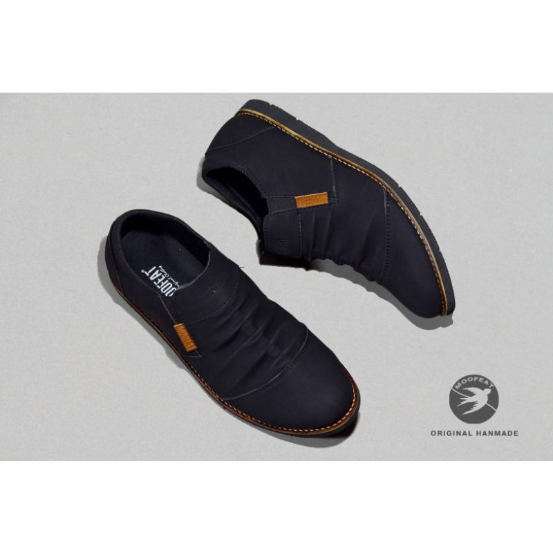 BEST PRODUCT - Sepatu Pria Original wringkle fashion semi pantofel formal kerja kasual hitam coklat