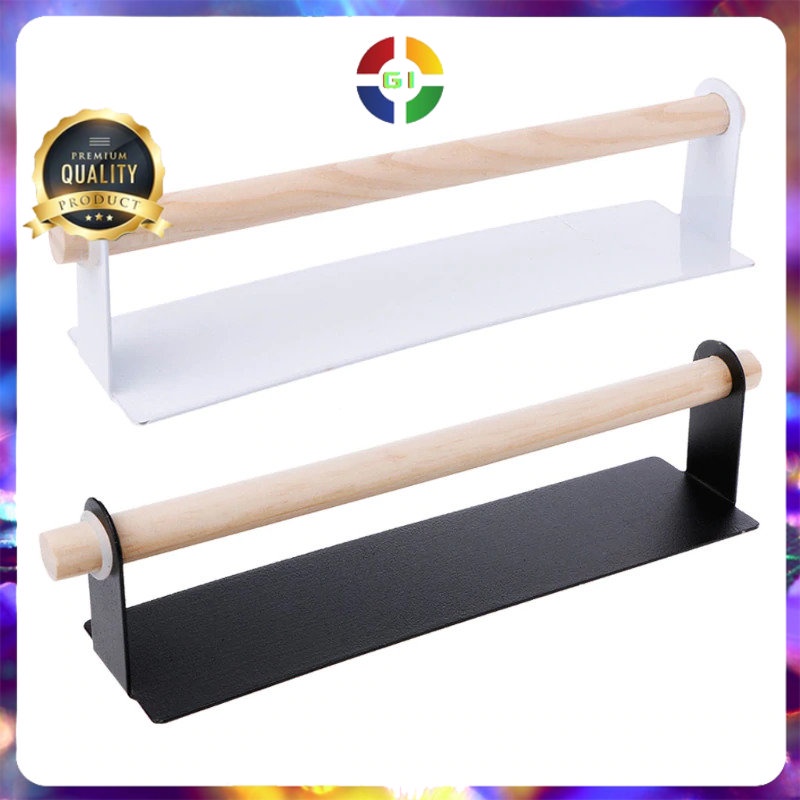 Gantungan Tempat Tisu Toilet Handuk Serbaguna Model Roll Black COD