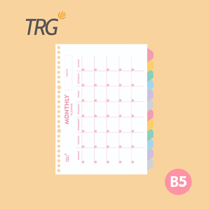 

Kertas Pembatas Binder Loose Leaf B5 Trg 12 Tab - Monthly Planner Divider