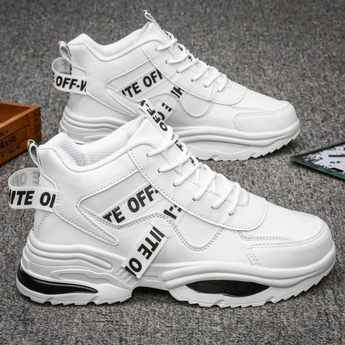 ~@~@~@~@] Sepatu Sneakers Putih White Off Pria Korea Formal Casual Keren Murah