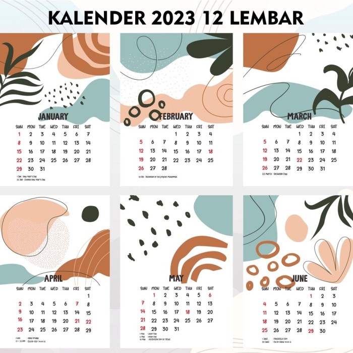 

Terlaris ✨ -Kalender Dinding 2023 Aesthetic Tema Abstrak - Dinding- 2.1.23