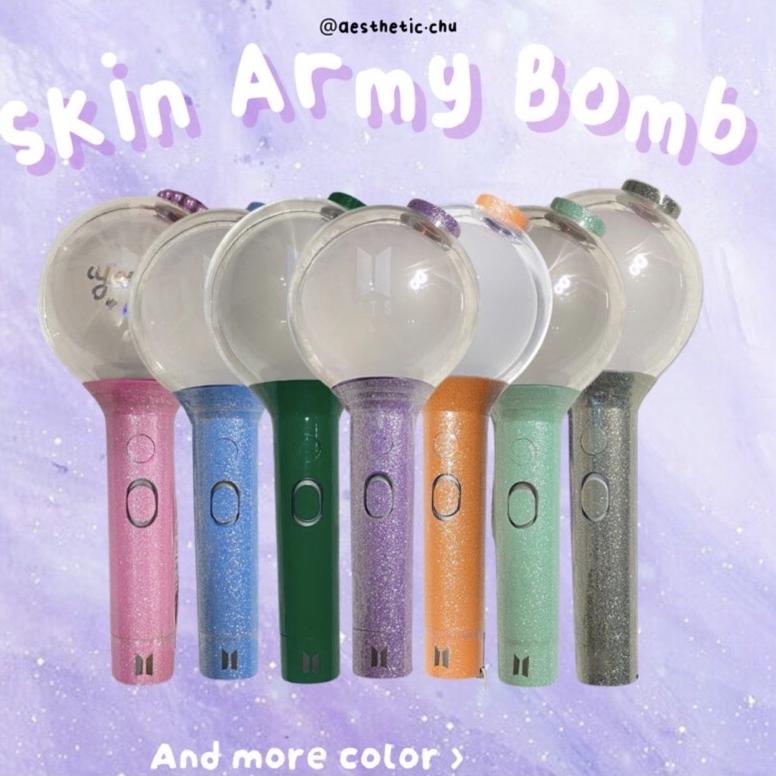 Kekinian - STICKER SKIN ARMY BOMB LIGHTSTICK BTS VERSI SE. STICKER ONLY YA.
