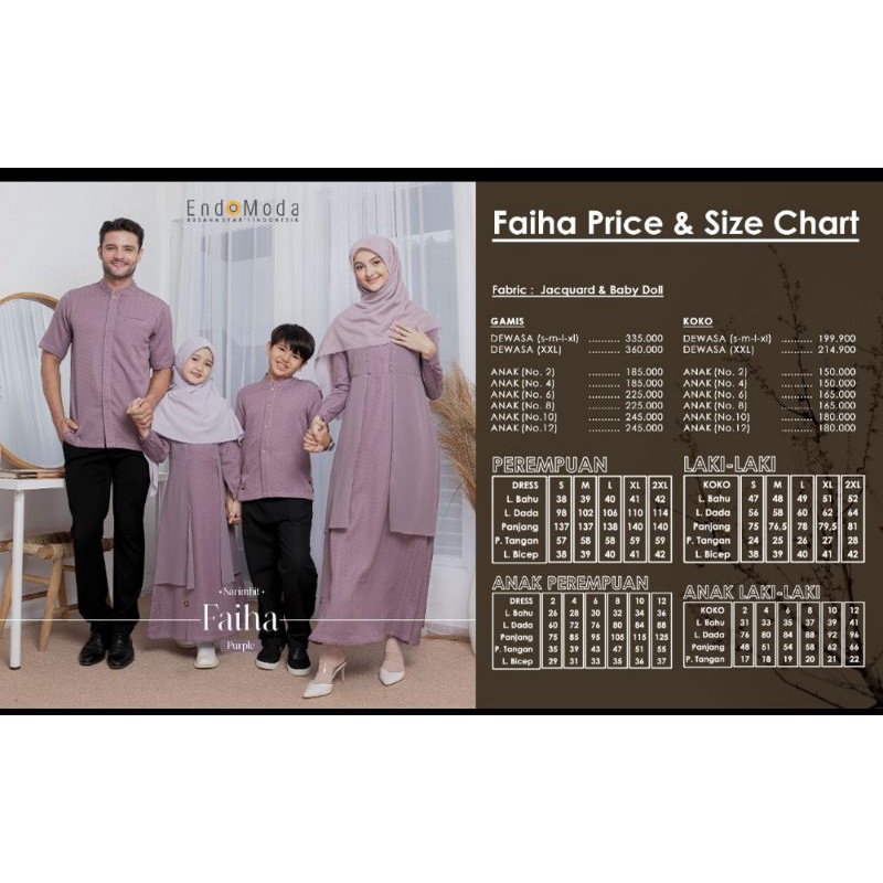 (READY STOCK) SARIMBIT ENDOMODA FAIHA: PURPLE