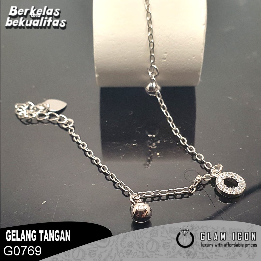 Gelang Rantai Tangan Mata Bandul Donat  G0769 GRS