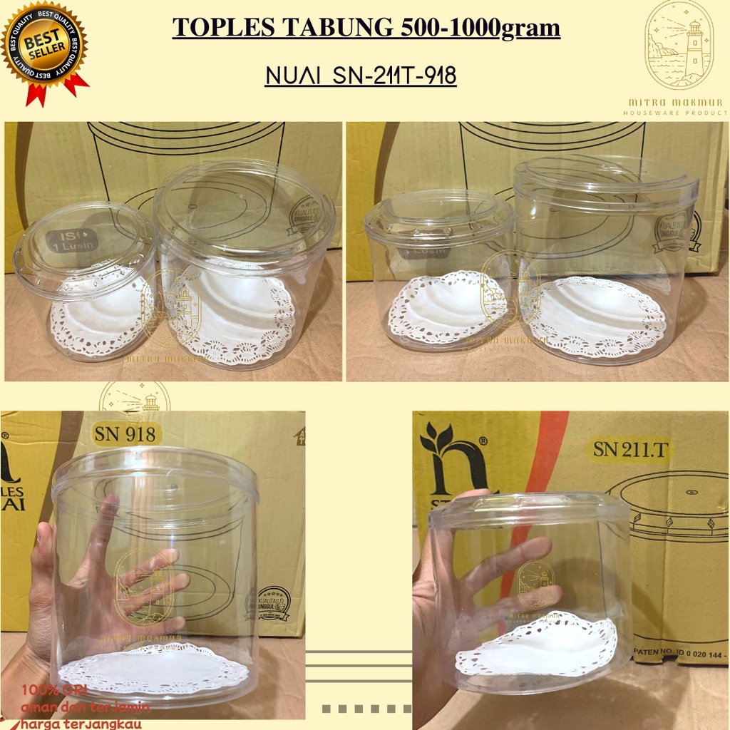 SALE!! TOPLES KUE TABUNG 500 - 1000 GRAM TOPLES TABUNG SN 211 T SN 918 TOPLES LEBARAN