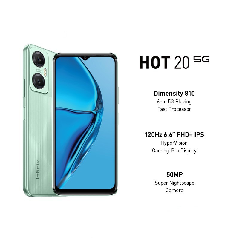 INFINIX HOT 20 5G NFC 4/128GB NEW  GARANSI RESMI