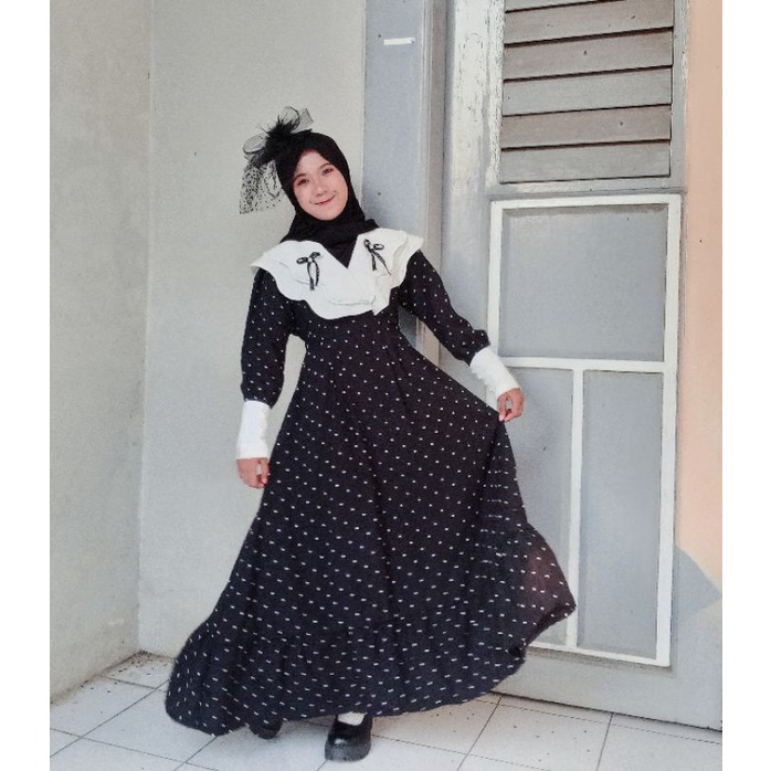 Alecia Vintage Dress/Dress Vintage/Dress aesthetic/dress hitam