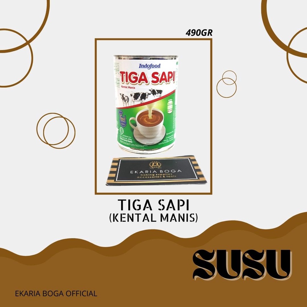 

SUSU | SUSU KENTAL MANIS | TIGA SAPI 490GR