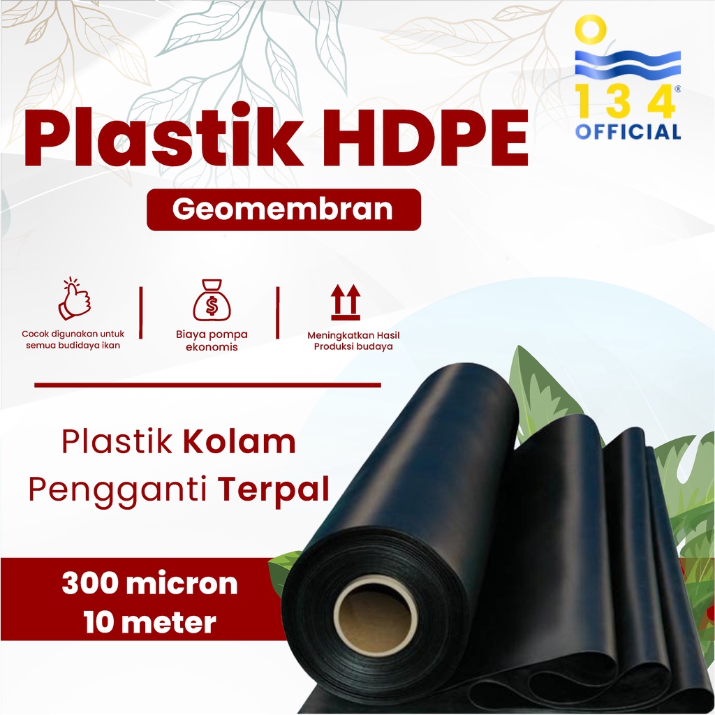 GEOMEMBRAN HDPE TEBAL 300 MICRON LEBAR 10 METER
