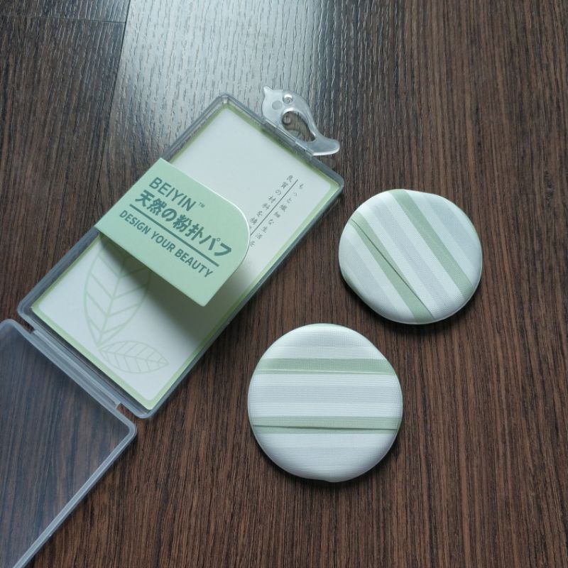 Spon Bedak Sponge Bulat Make Up Powder Wajah Tata Rias Wanita Bedak