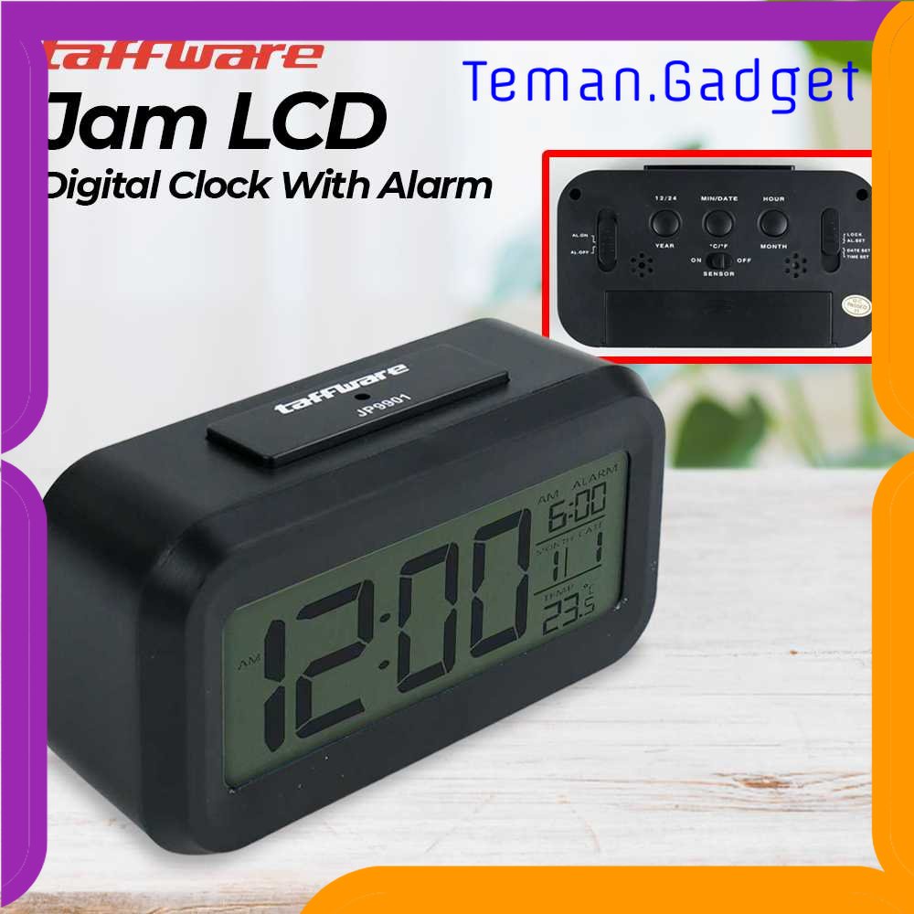 TG-PJM Taffware Fanju Jam LCD Digital Clock with Alarm - JP9901