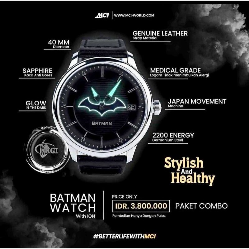 JAM TANGAN BATMAN MCI