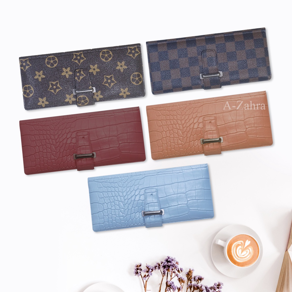 A-ZAHRA 020 DOMPET CROCO PANJANG KARTU GAWANG  / DOMPET KARTU 42 SLOT / DOMPET LOGAM MULIA / DOMPET CARD