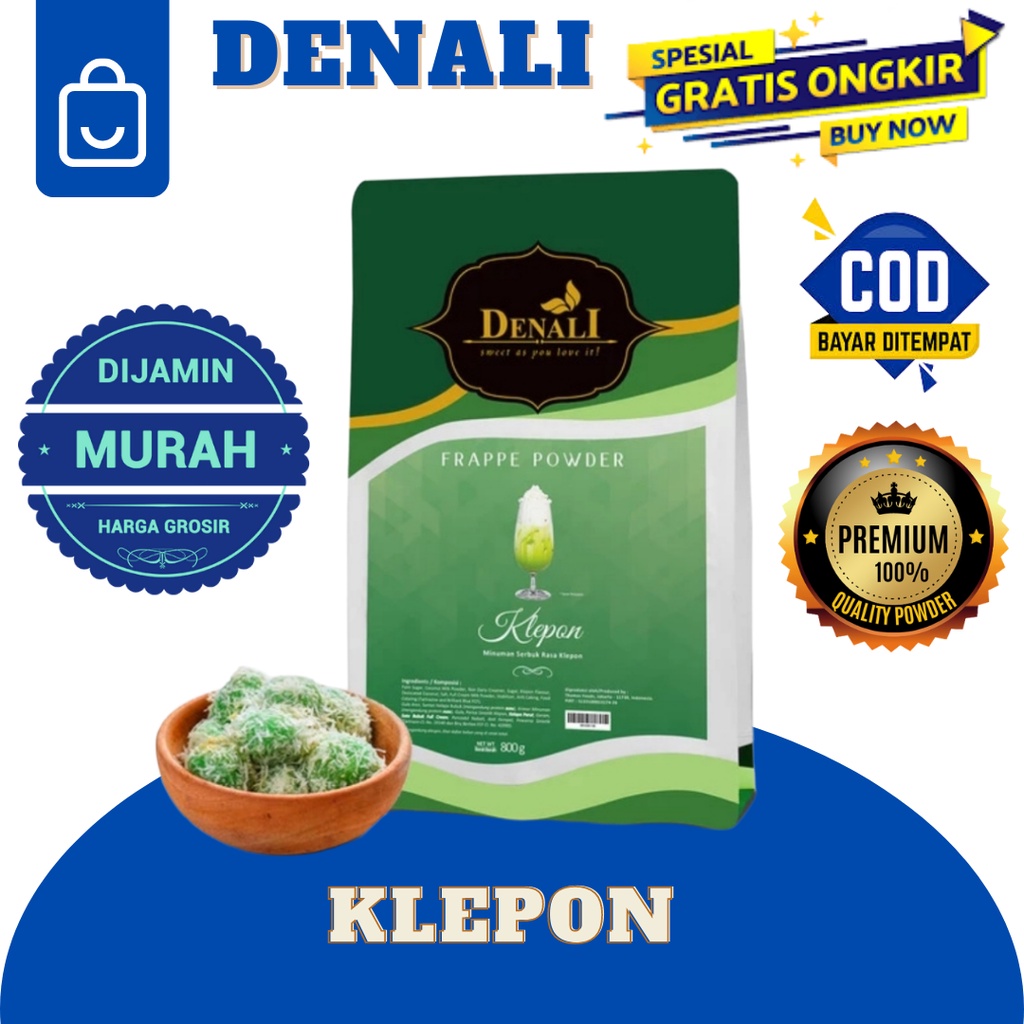 

DENALI KLEPON POWDER RASA KELEPON FRAPPE MINUMAN KEKINIAN