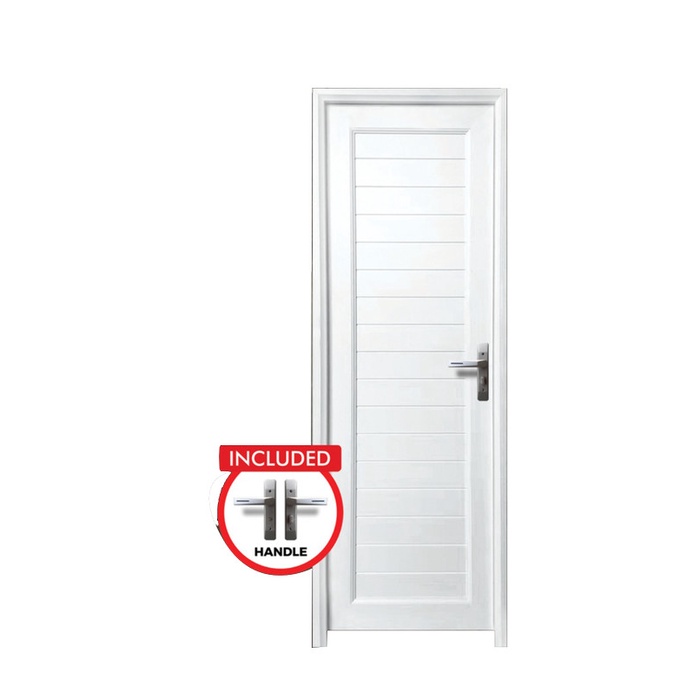 MIC MIC PINTU UPVC FULL PANEL PUTIH