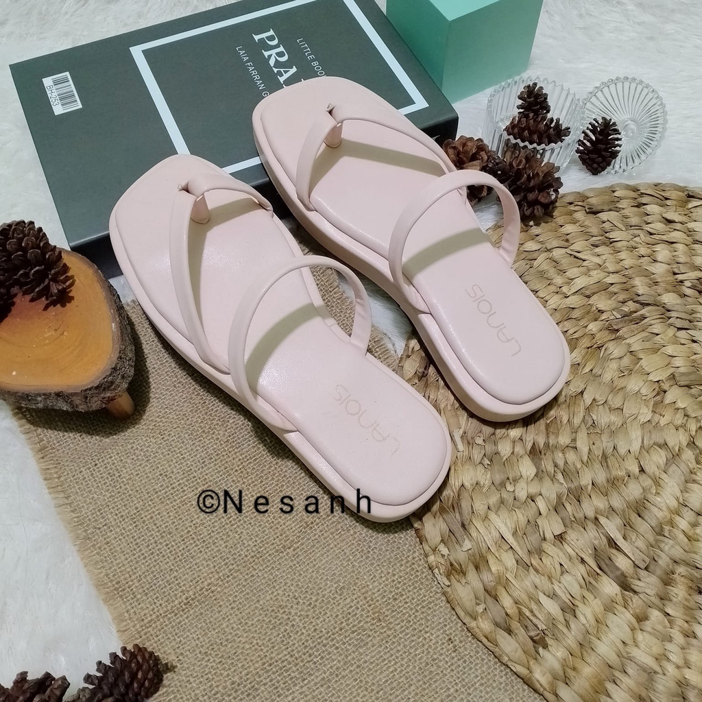 Sandal Tali Platform Wanita Sendal Wanita Kekinian STUSSY