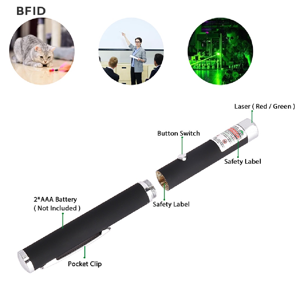 [BFID] 1pcs 5MW Daya Tinggi Lazer Pointer Merah Biru Hijau Laser Sight Light Pen Ampuh [ID]