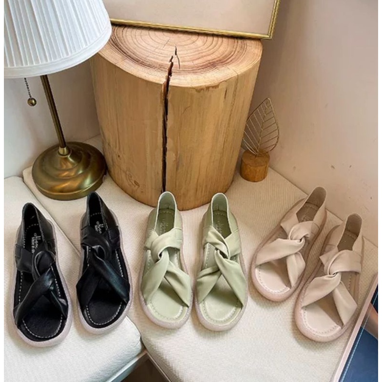 [COD] 2049 Sandal Wanita Import Selip Simpul Simple