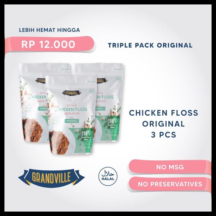 

[PREMIUM] GRANDVILLE ABON AYAM CRUNCHY TRIPLE PACK ORIGINAL KODE 1271