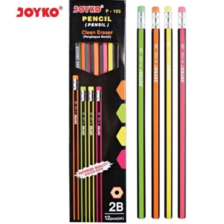 

Pensil 2B Joyko P-103 ( 12 pcs )