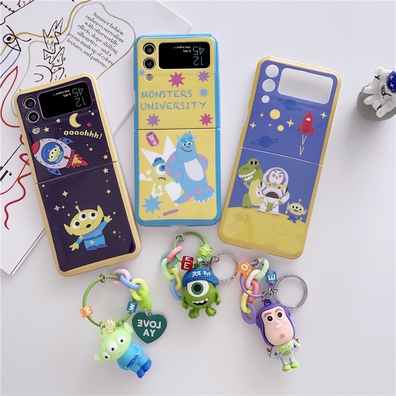 case samsung z flip 3 atau flip 4 strap chain tali premium