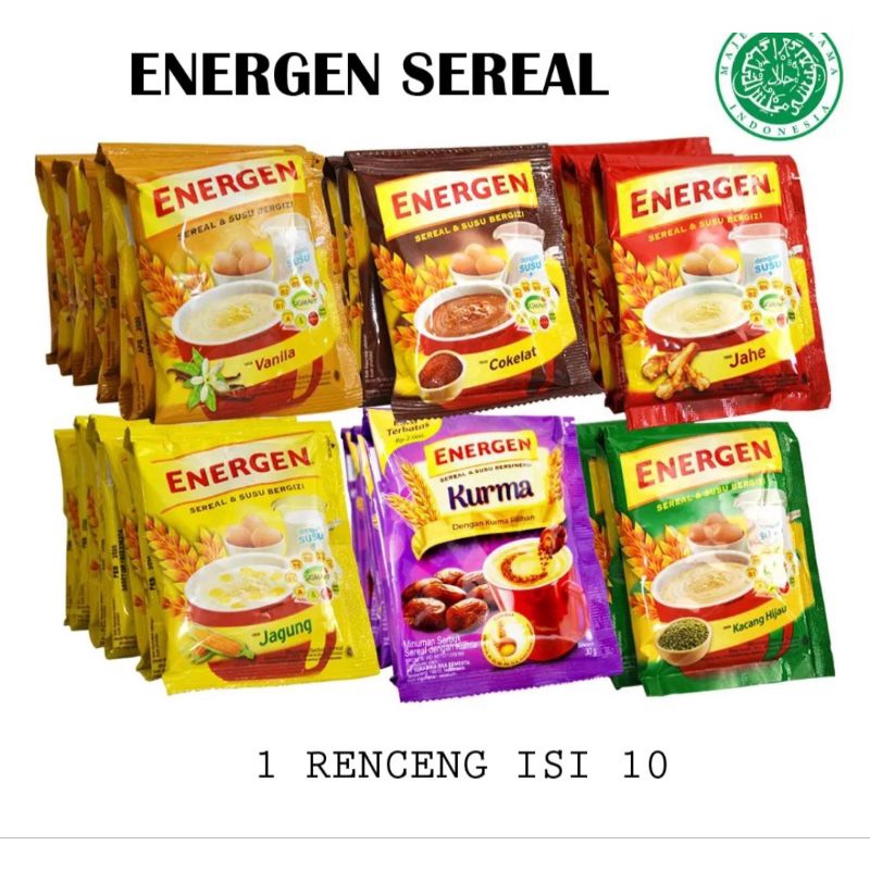 

ENERGEN Sereal Varian rasa sachet 20grm