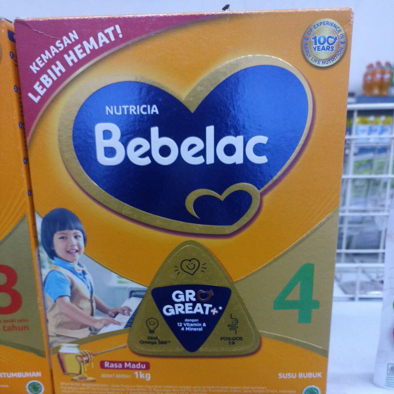 susu bebelac 4+ madu 1kg