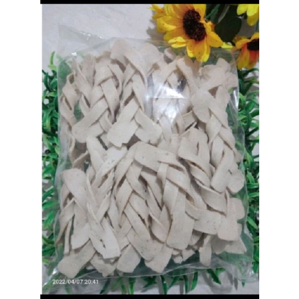 

kerupuk ikan, pelintir besar besar