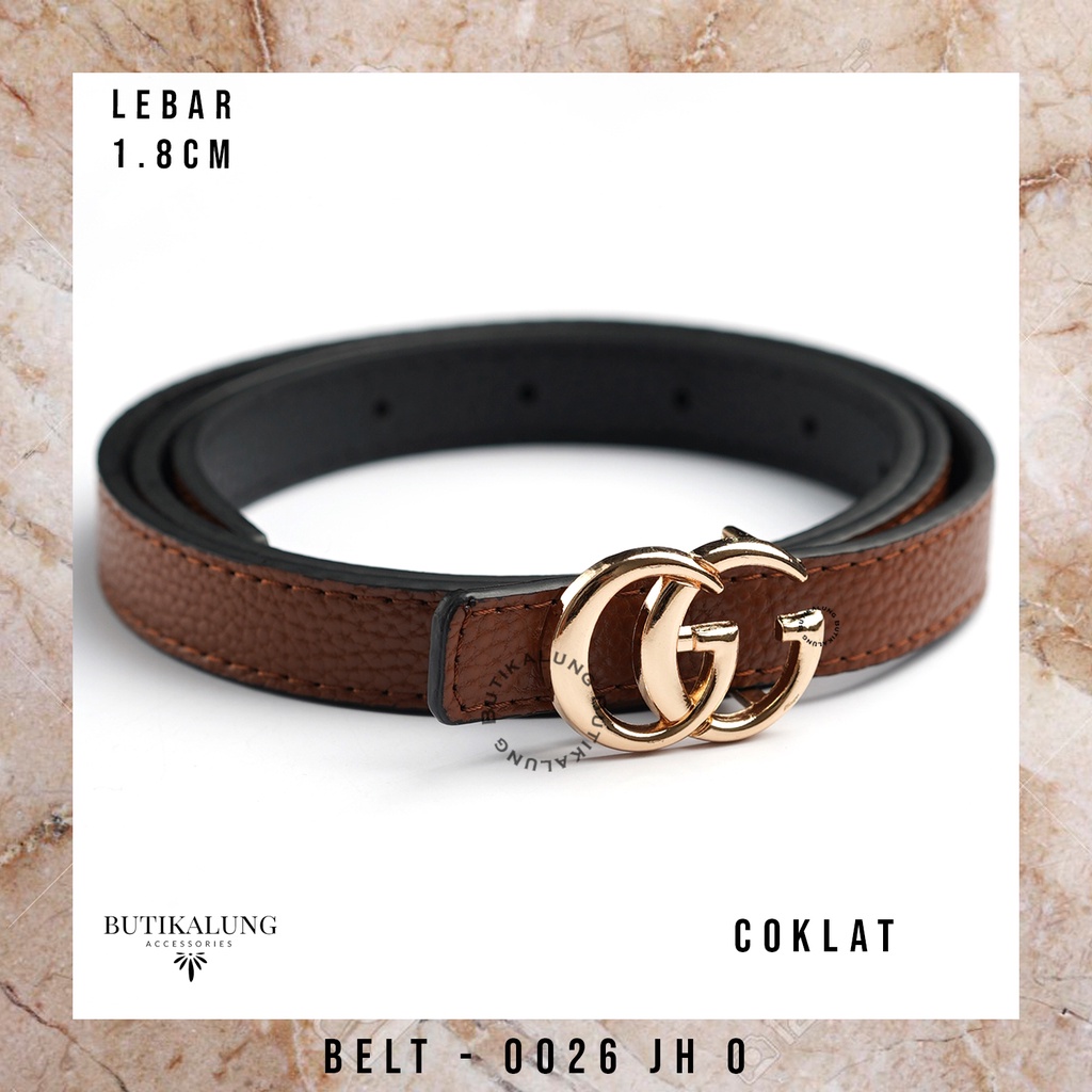 Ikat Pinggang Kulit Gesper Kulit Belt Kulit Sabuk Aksesoris Fashion Tali Pinggang Wanita BUTIKALUNG 0026JH