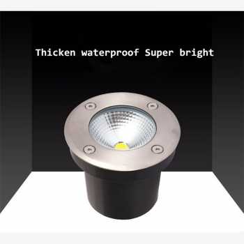 Lampu Lantai Tanam LED COB Underground Light Waterproof 3 Watt / Lampu Penerangan Outdoor Lantai Taman Halaman Jalan Teras Rumah Parkiran Berkualitas Tenaga Matahari / Lampu Lantai Tanam Inground / Lamp Lampu Led Bawah Tanam Lantai Tanah Aspal Waterproof