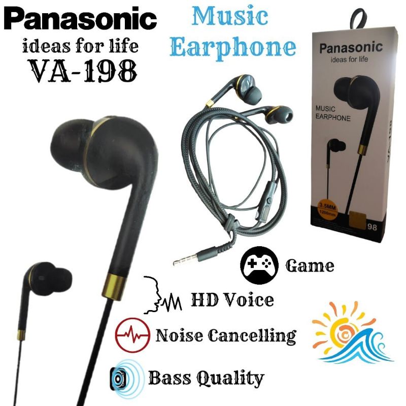 HF EARPHONE HANDSET PANASONIC VA-198 MUSIC