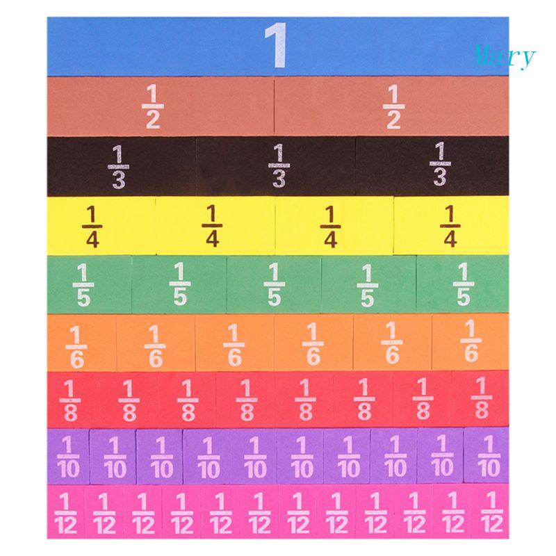 Mary Montessori Math Toy Mainan Puzzle Pecahan Hitung Plastik Model Mainan Belajar Perkembangan Awal Sumber Daya Kelas Supp