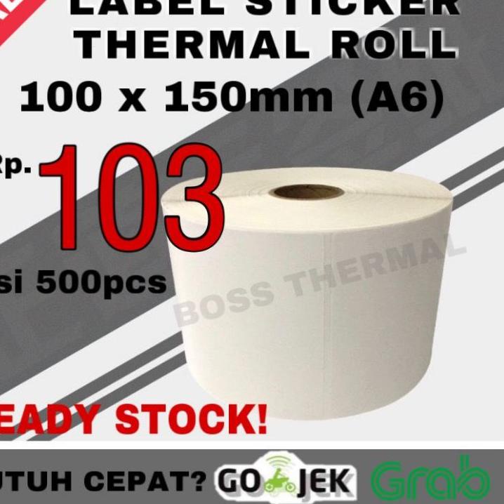 

12.12 SALE KERTAS LABEL THERMAL 100x150 sticker BARCODE ukuran A6 100 x 150 grosir