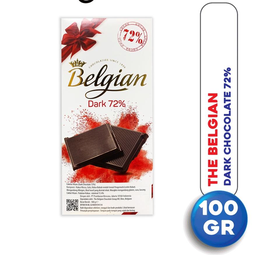 

COD[HJ]-THE BELGIAN Dark Chocolate 72% 100 gram Cokelat Hitam