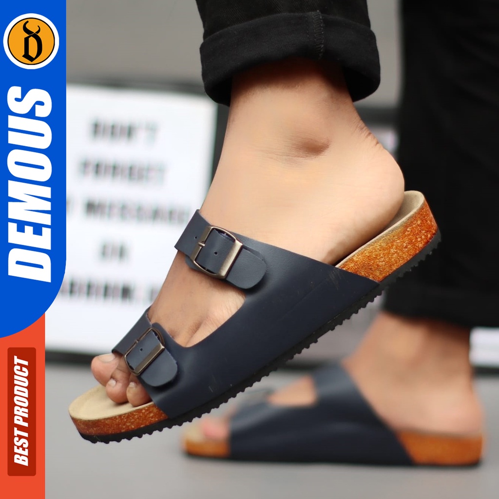 DEMOUS Mitchell - Sandal Slide Pria Sendal Selop Casual