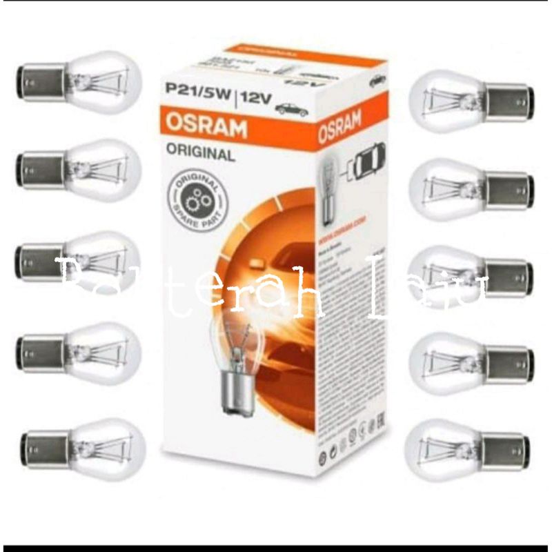 Bohlam Lampu Rem/Stop Rem 12v kaki 2 Osram Asli harga per dus