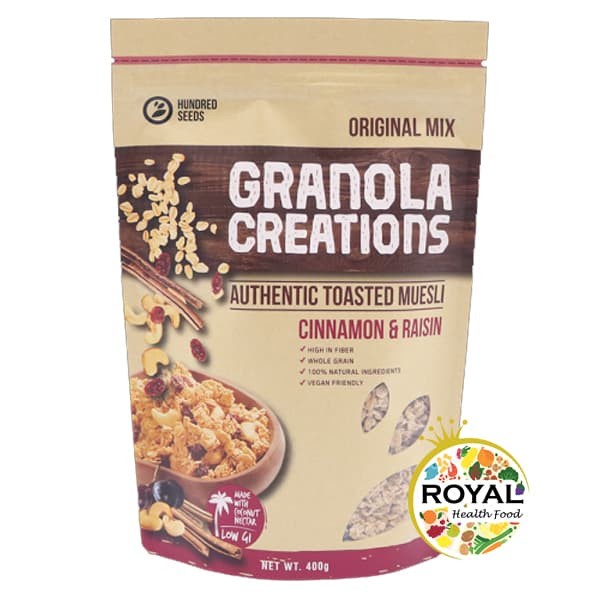 

[BISA COD] Granola Creation 400 GR Cinnamon & Raisin- ORIGINAL MIX