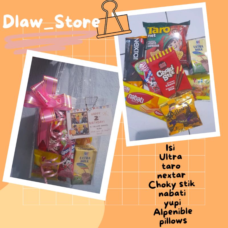 Snack Ulang Tahun Anak Hampers Hemat Ulang Tahun Anak Tas Mika Free Card