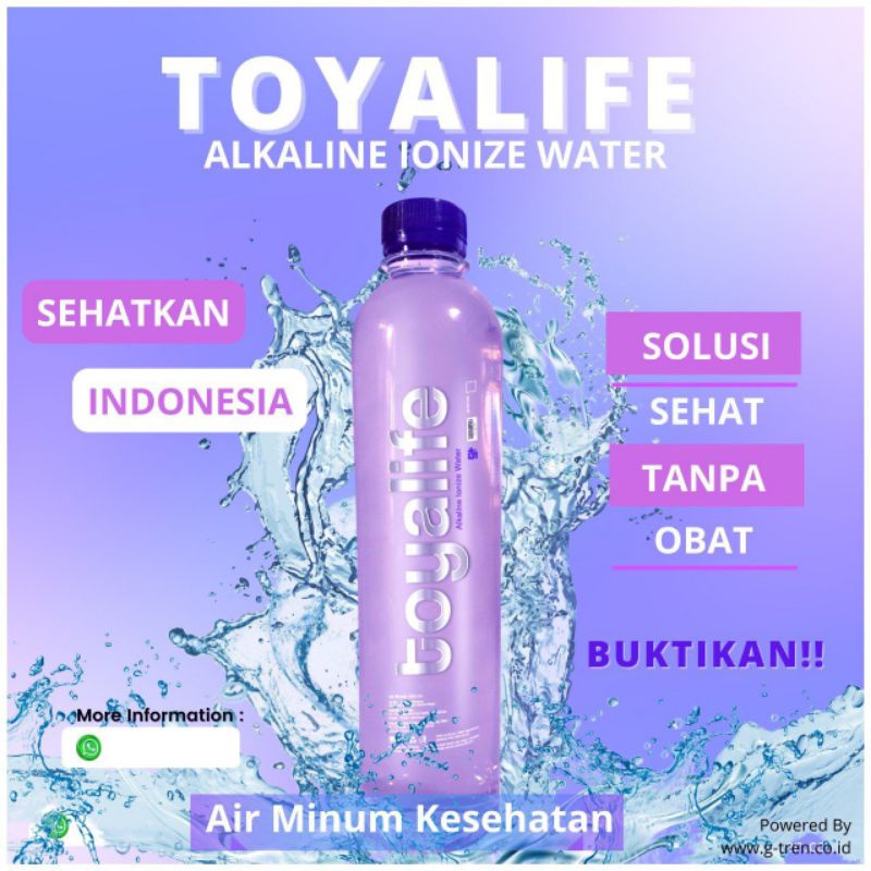 

Air Alkali Toyalife pH 9+ 1 Botol 600 ml