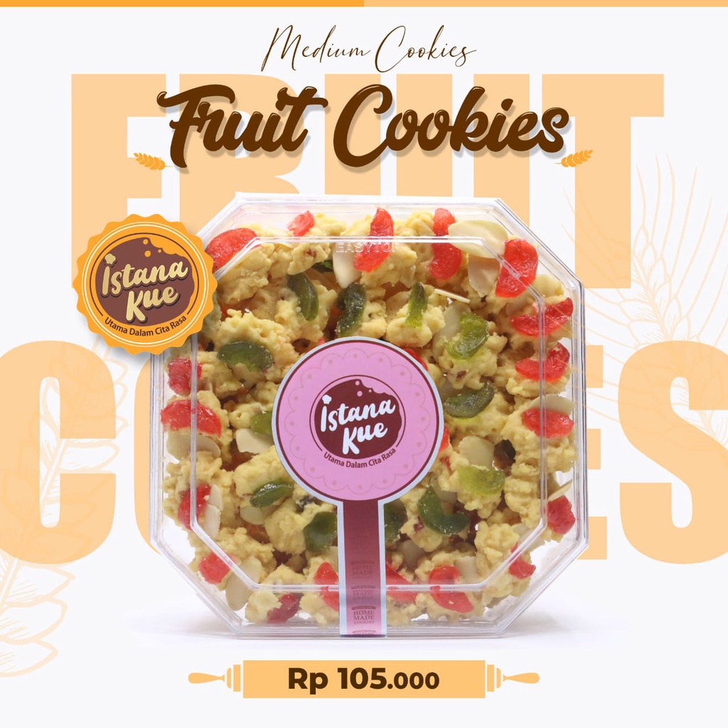 

KUE KERING BUAH KUE FRUIT COOKIES KUE LEBARAN KUE KERING