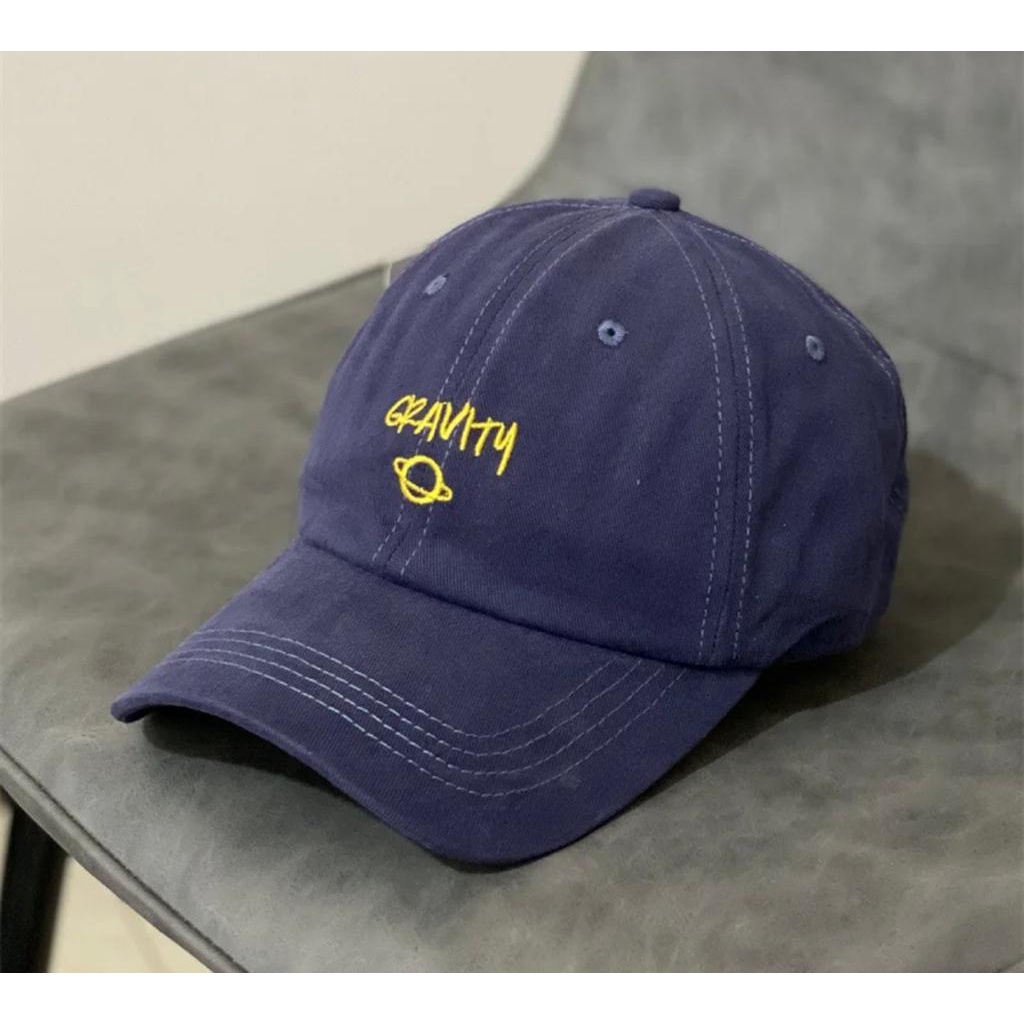 Topi Pria / Wanita Baseball Golf Logo Ediko Sport Fashion - Navy-GRAVITY NAVY