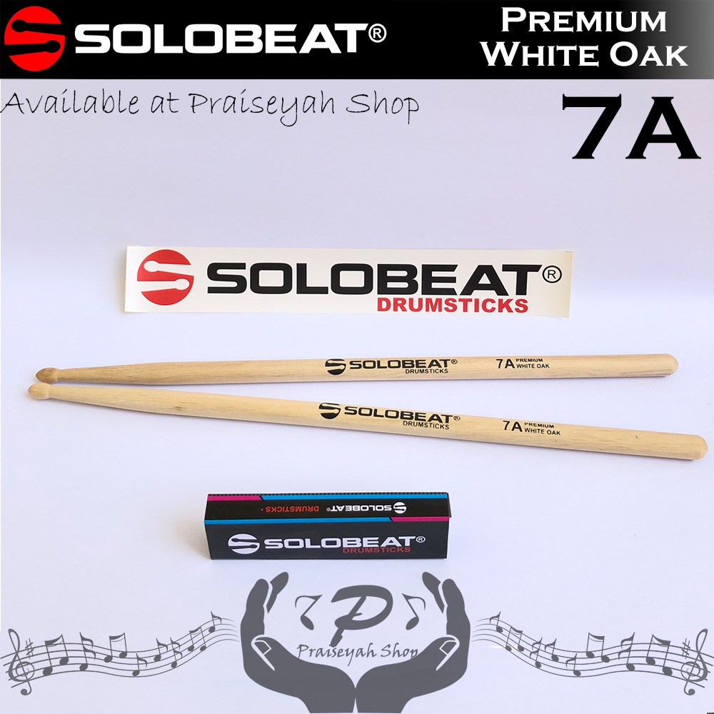 Solo Beat Stick Drum 5A 7A 5B Premium White Oak Stik