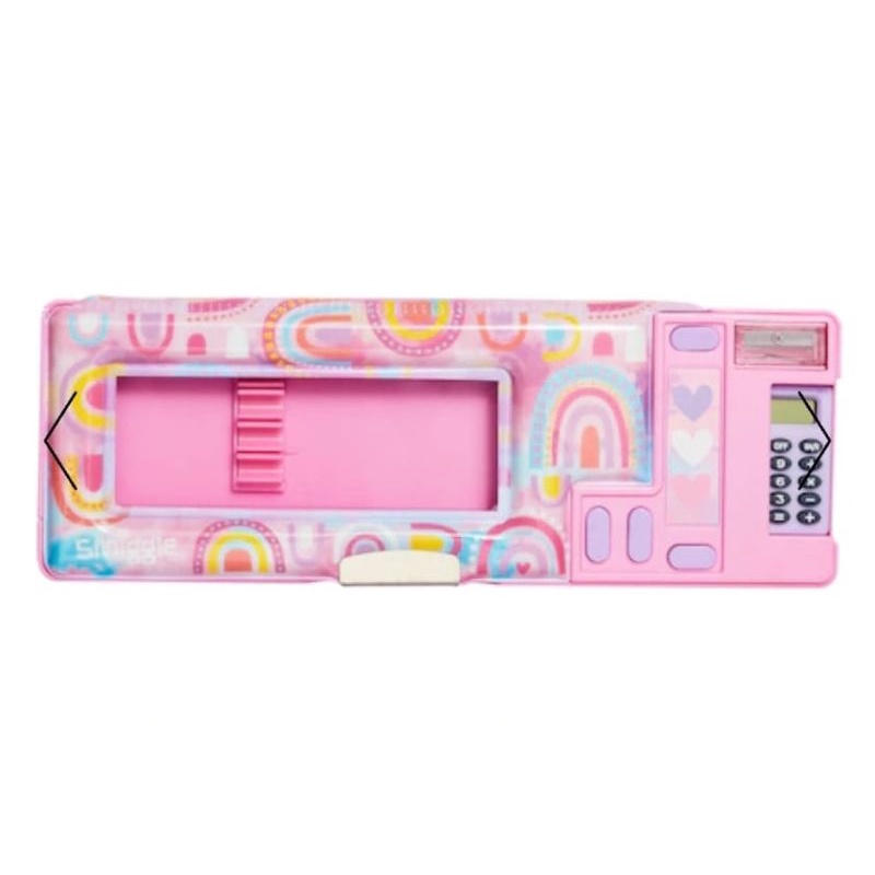 SMIGGLE TEMPAT PENCIL POP OUT with Calculator Kotak pensil anak hard cover SD TK SMP SMA kalkulator