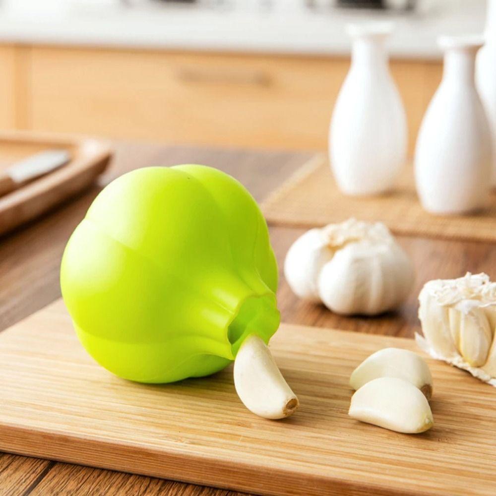 Solighter 2Pcs Garlic Peeler Hot Sale Alat Sayur Tabung Kupas Hijau