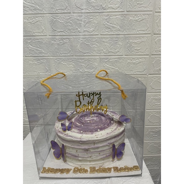 TAS SOUVENIR / TAS KUE KERING / BOX MIKA TRANSPARANT D22