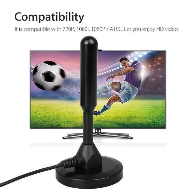 YCDC Antena TV Digital Indoor USB DVB-T2 25dB - EL05 - Black