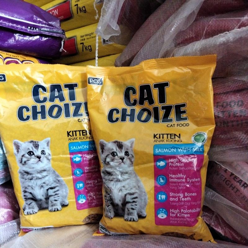 Makanan Kucing Cat Choize kitten Salmon fres Pack 1kg