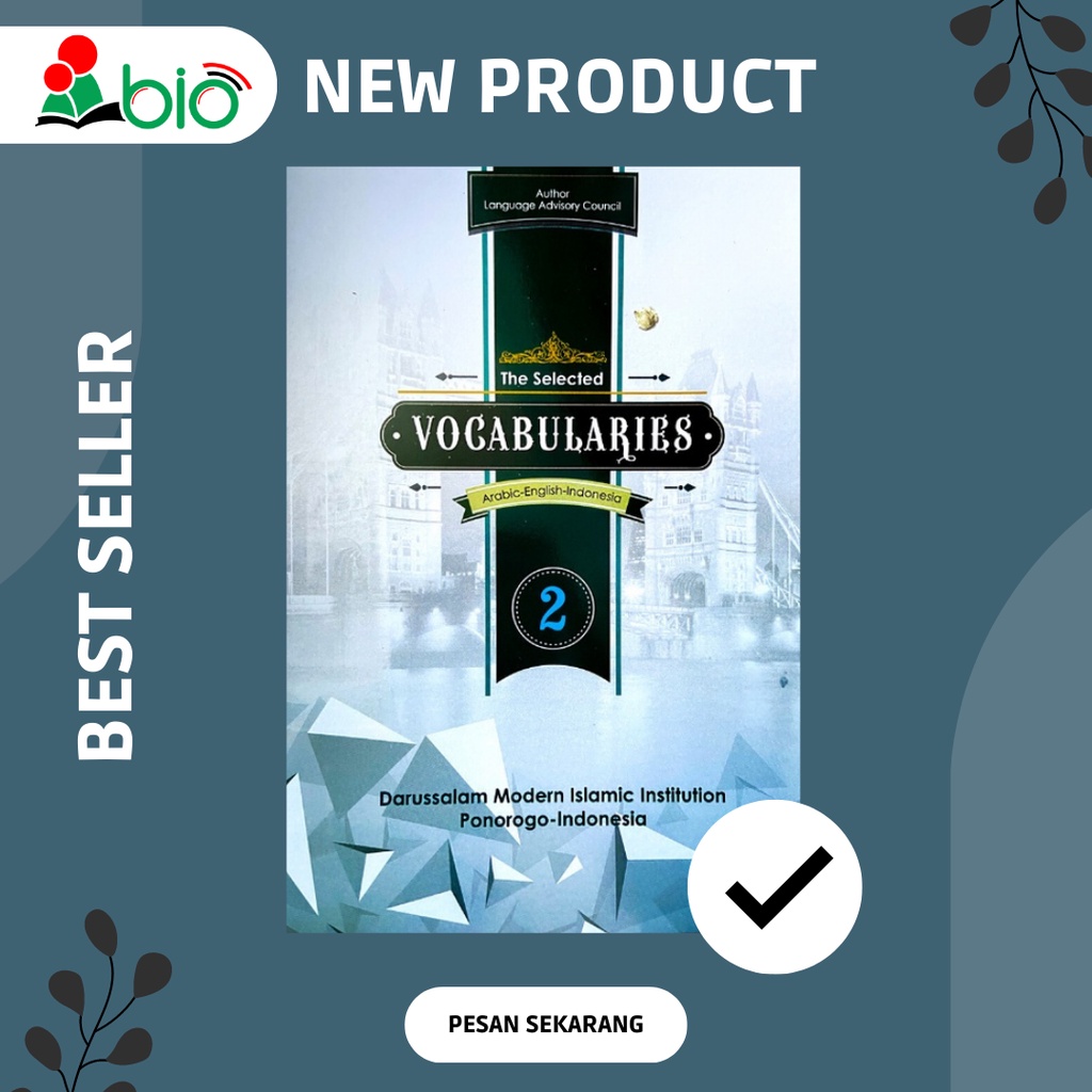 Buku Selected Vocabularies 2 (2 KMI) Gontor